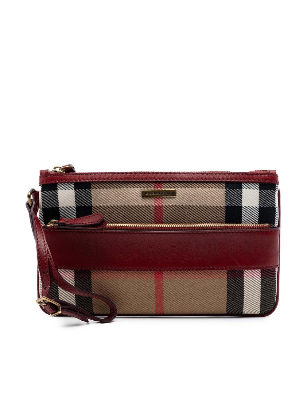 Burberry House Check Canvas Wristlet #282757B38B